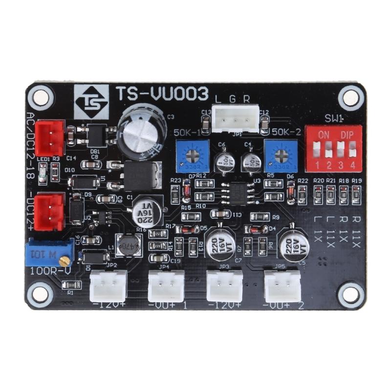 Panel VU Meter Driver Board PCB Board Tube Amplifier DB Level Ammeter High Precision Power Amp Stereo Module 12-18V