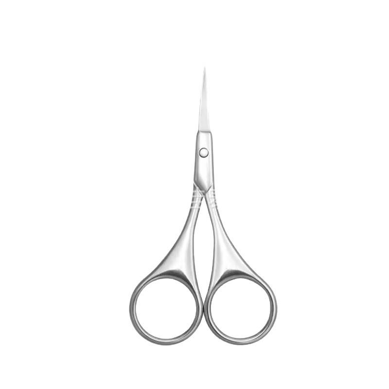 Stainless Steel Round Head Eyebrow and Nose Hair Trimming Scissors