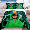 Game Adventure Heroes 3pcs K-pop Music Group Bedding set,Ideal for Bedroom, Dormitory,Including Duvet Cover And 2pcs Pillowcases,Fan Gifts