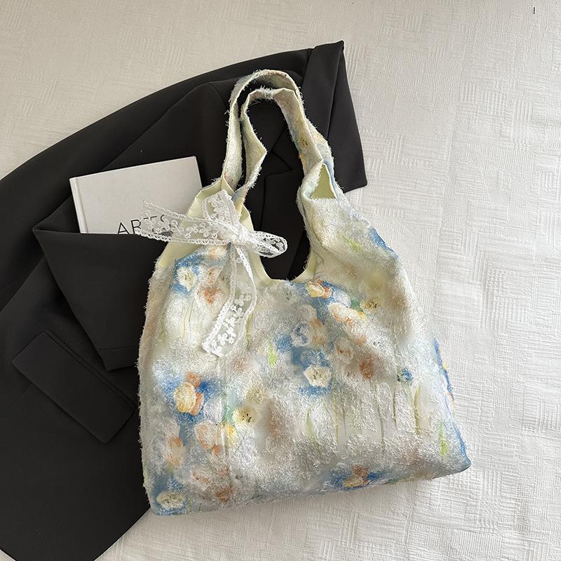 

Принтованный ретро-дизайн, иностранный стиль, мода 2025, новая маленькая квадратная сумка через плечо на одно плечо, под мышкой, женская, весна и лето, фея Without pendant