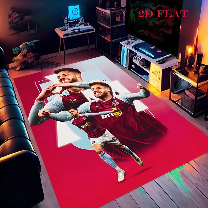 Aston Villa Carpet Rug for Living Room Bedroom Home Sofa Decoration,Kids Play Nonslip Floor Mat