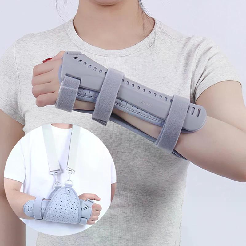 Zweiseitige Kompressionsschiene Handgelenkstütze Bequeme Atmungsaktive Fixierende Handgelenkbandage Handgelenkschiene Fraktur Rehabilitation