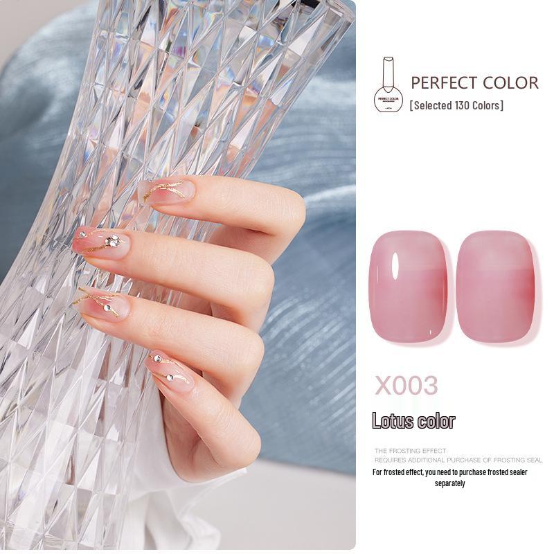 Nail Gel Polish: 130 New Nude & Bright Colors - Ice Translucent, Phototherapy, Glitter, Cat Eye Finish