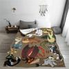 1pc Toothless Themed Flannel Blanket, Ultra-Soft HD Digital Print - Multifunctional & Machine Washable | Perfect for Sofa,