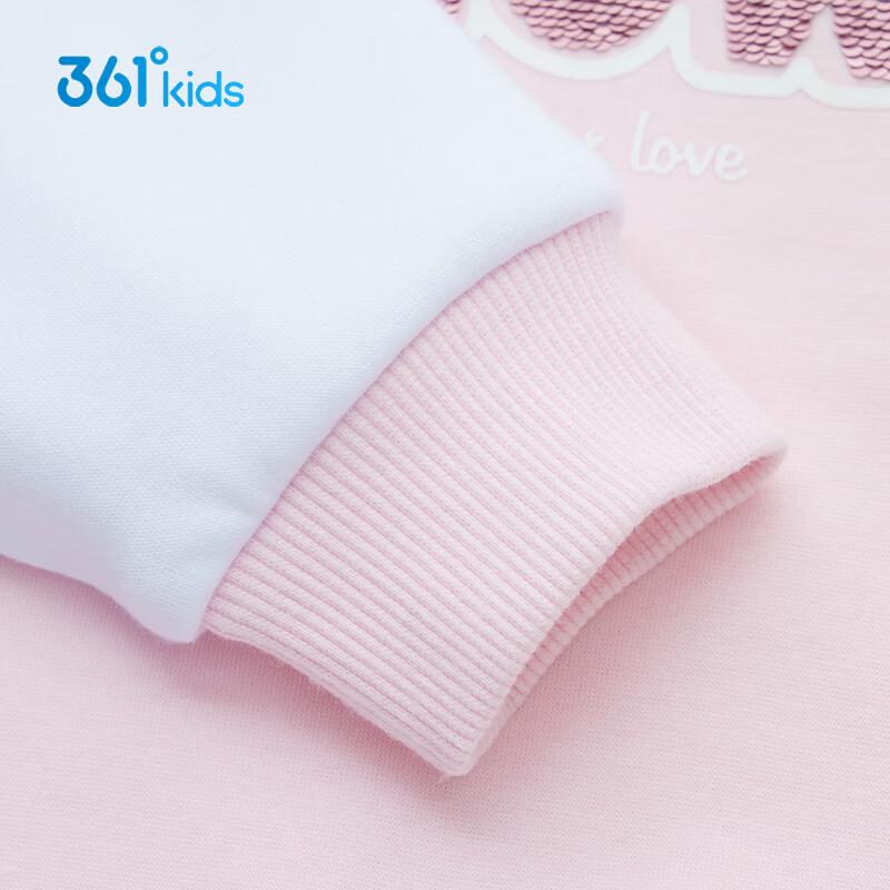 361° Girls' Fleece-Lined Cartoon Pullover Sweatshirt