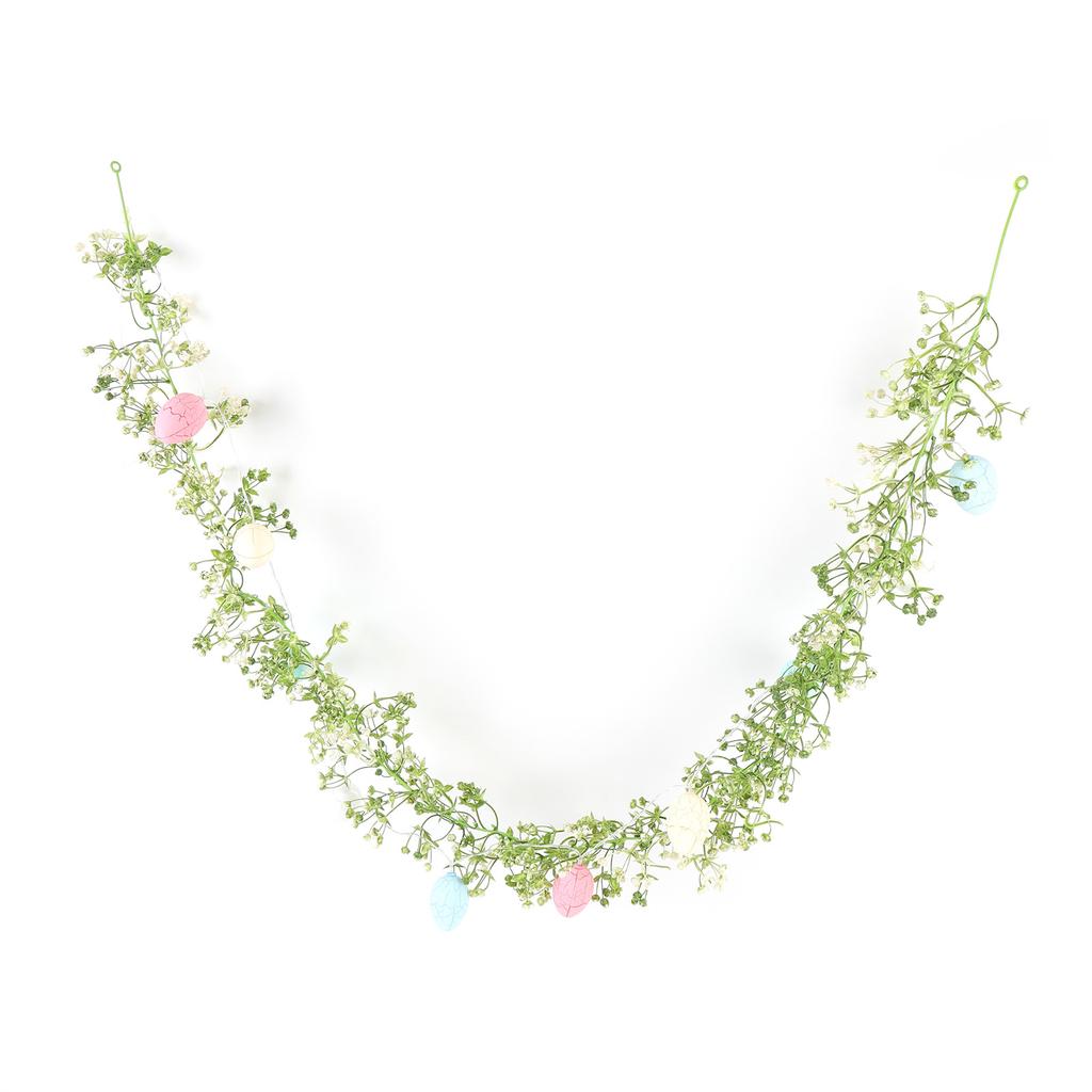 Farbe Ei Girlande Deko Leuchtende Eier Blumengirlande Schnur für Kamin Sims Treppe Tür Fenster Dekoration