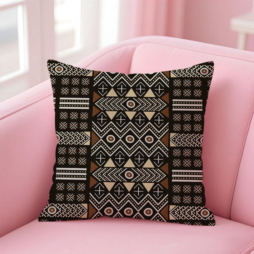 Woven Patterns Cushion Cover Comfortable Reversible Pillow Cover Ideal for Car Sofa Bedroom Beyond