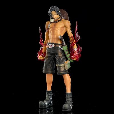 26cm Anime One Piece Figures Ace Anime Figure Portgas D Ace Figure Room Ornaments Collectible Figures Model Toys For Boys Gifts