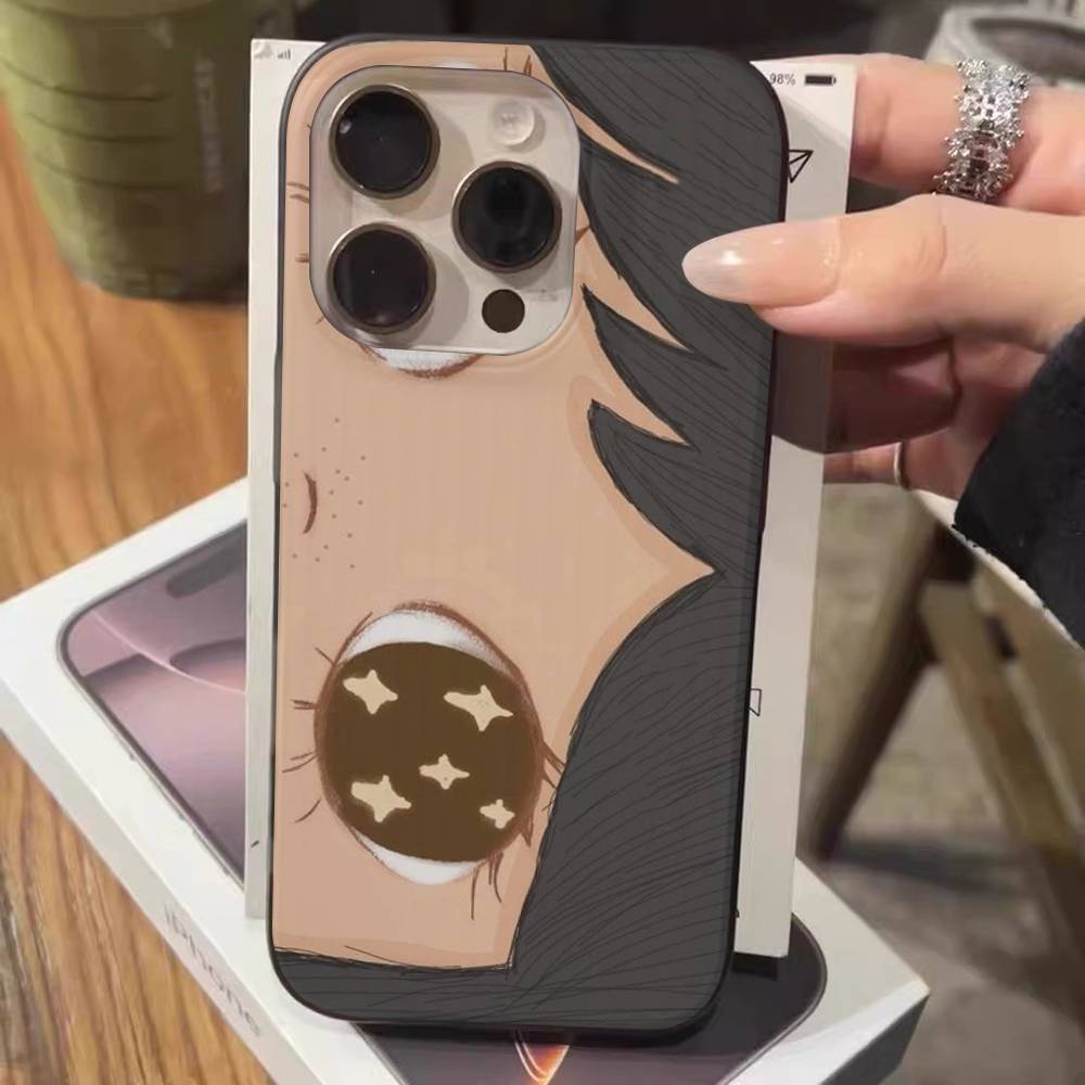 BIG EYES COMIC GIRL Phone Case For IPhone 17 16 15 14 13 12 11 Pro Max Plus Corrugated Bumper Back Cover Shell