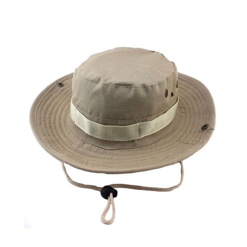 Summer Camo Fisherman Casual Bucket Camping Hiking Travel Fishing Mountaineering Sombrero Sun Shade