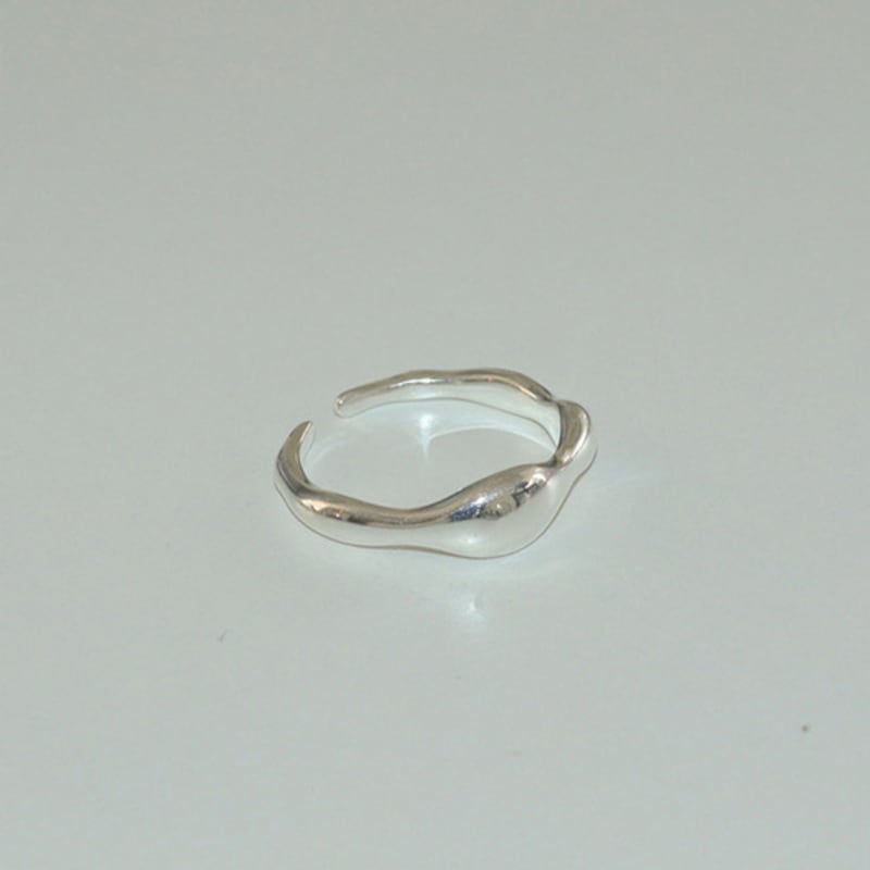 modernlike silver 925 twisted cloud open ring