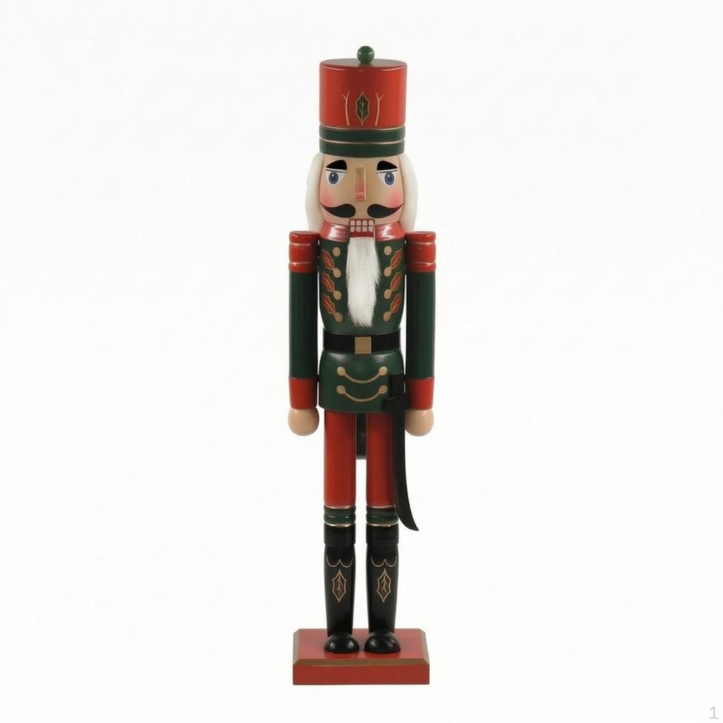 Nutcracker HandPainted Figurine Freestanding Wooden Ornament for Collectors,