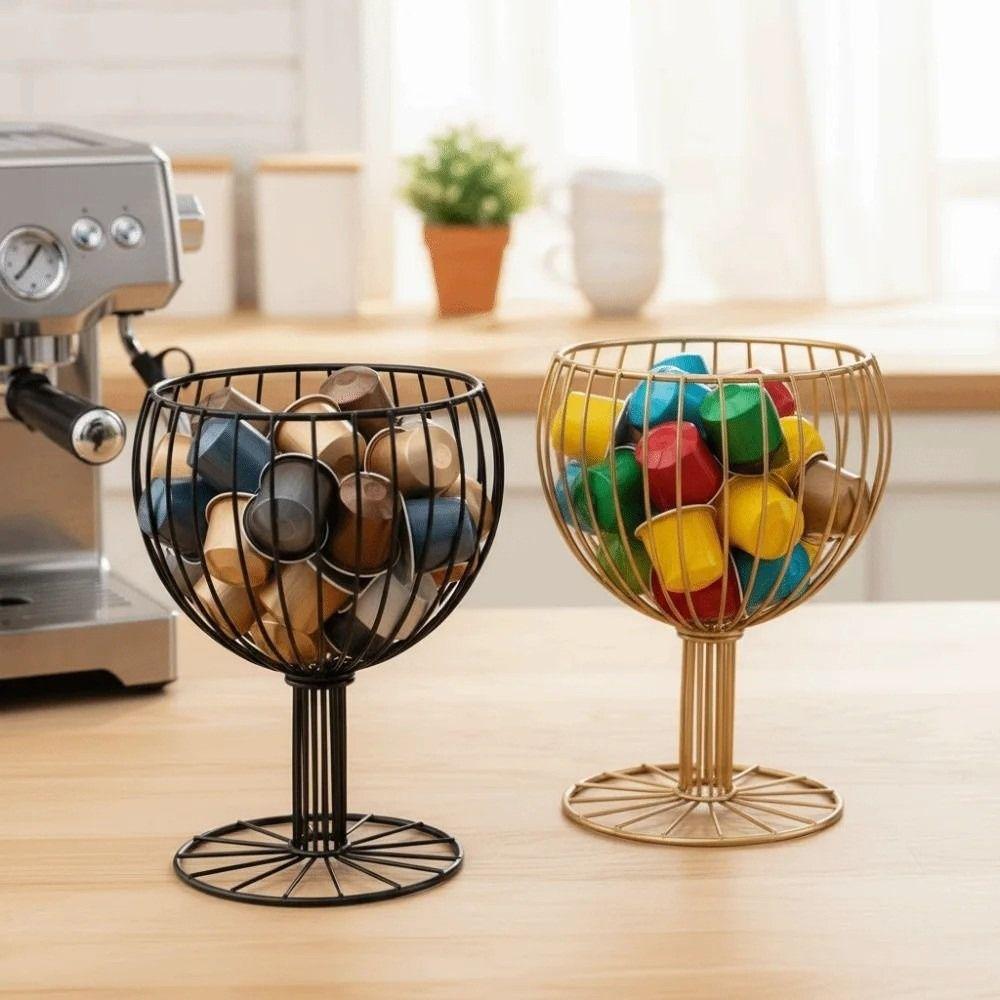 Large Capacity Goblet Shape Fruit Basket Hollow Fruit Display Stand  Home Decor