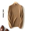 Semi-tall Collar Men's Sweater Thickened Warm Slim Bottoming Knit Sweater Long-sleeved Inner Sweater Autumn and Winter Business