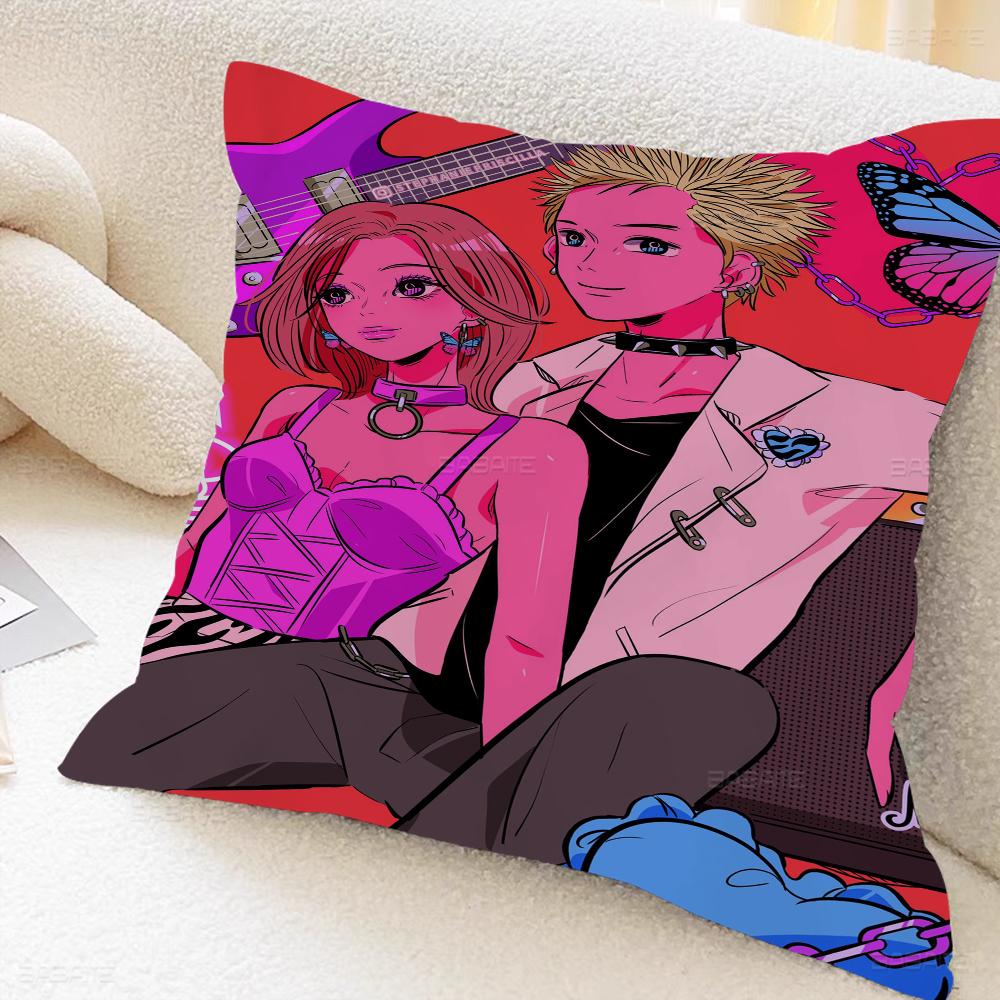 Ins Japanese Anime Cushion Cover Decorative Pillow Sofa Home Decor Case Pillow Cases