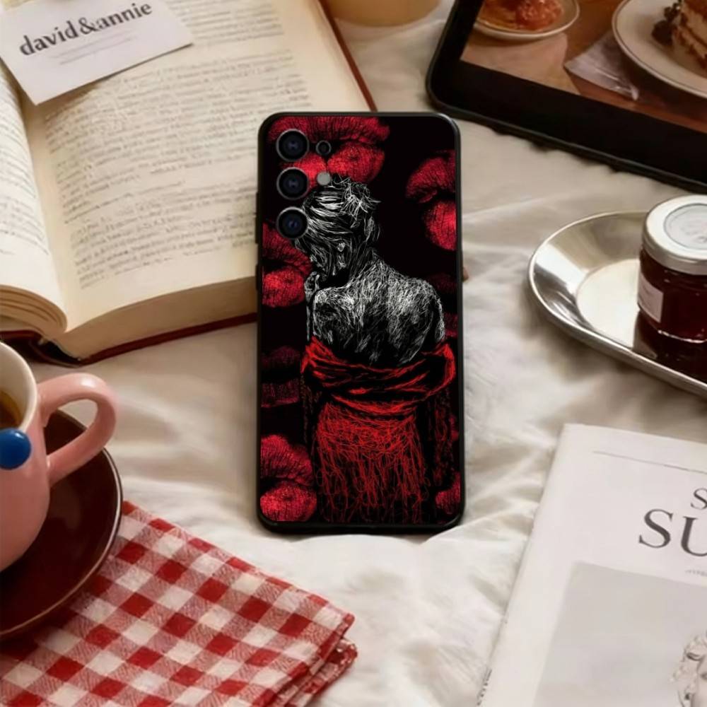 

Sexy Lip Print Phone Case For Samsung S25,S24,S21,S22,S23,S30,Ultra,S20,Plus,Fe,Lite,Note,10,Black Cover Samsung S23ULTRA5G