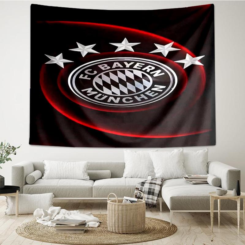 1PC Munich Football Club Printed Tapestry Room Decoration Wall Hanging for Living Room Bedroom, dormitory, Birthday and Christmas gifts