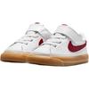Nike Court Legacy TD White Team Red Gum Baby Sneakers Gum-Yellow DA5382-132
