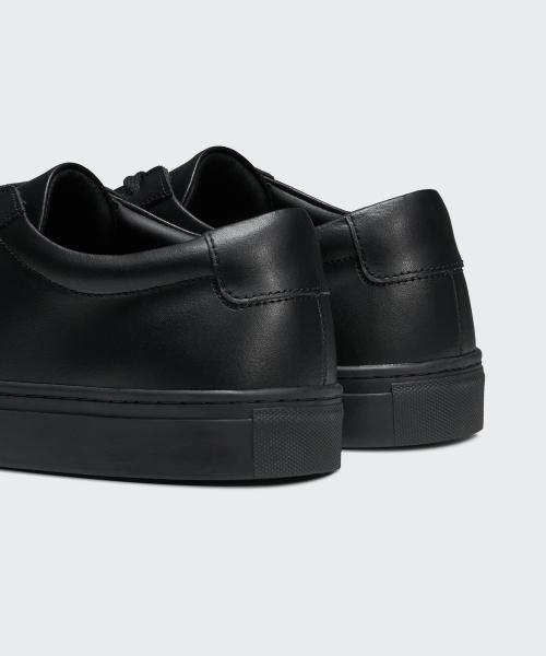 [Musinsa Standard] Leather Court Sneakers Mark 2 MECFS0Z02-BK