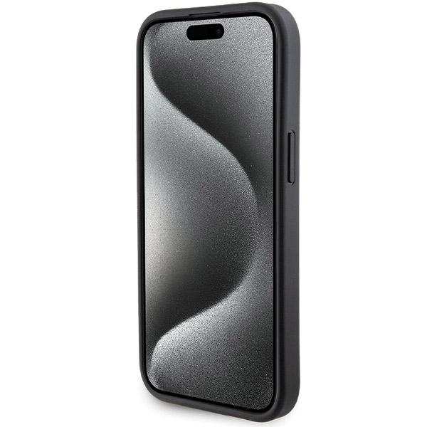 Ferrari Fehcp15Sgspsik Iphone 15 / 14 / 13 6.1 Czarny/Black Hardcase Grip Stand Metal Logo