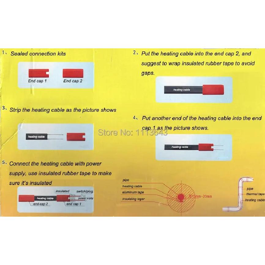 MINCO HEAT 1~50 metrů DC 12V 24V 36V 48V Nízké napětí Samoregulační topný kabel Ochrana potrubí proti zamrznutí Teplý drát