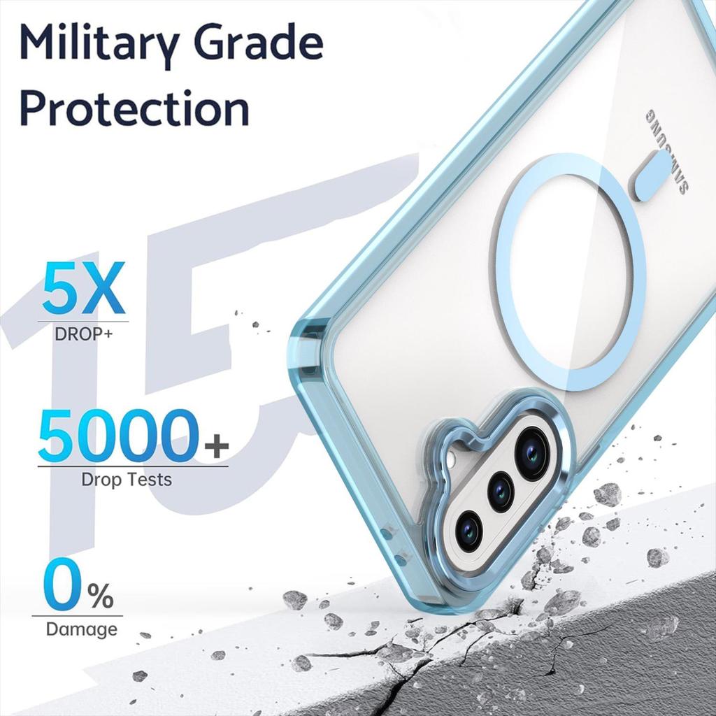 SAMA56 Bright Shadow Magnetic Phone Case for SAMS26ULTRA - Transparent, Anti-Fall Protection