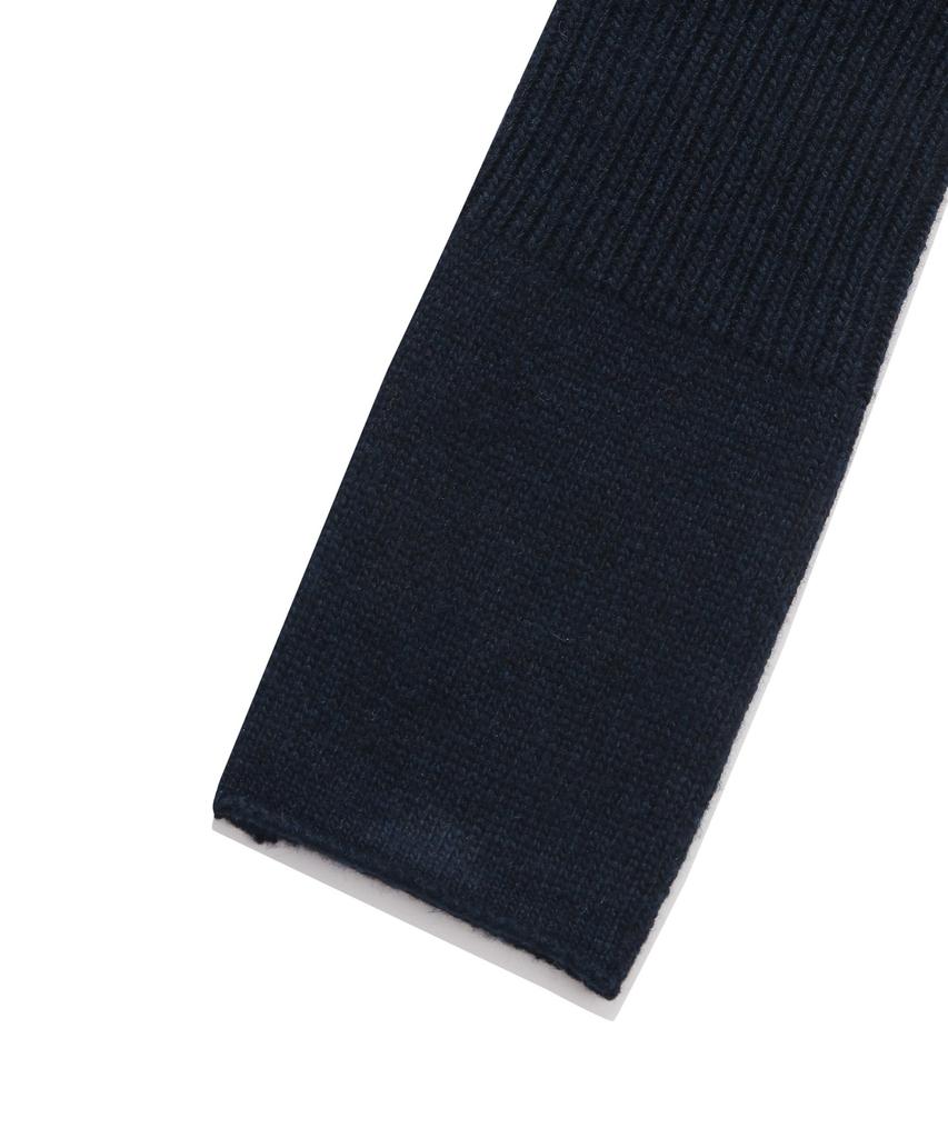 Covernat Woman Arm Warmer Short Sleeve Knit Dress Navy