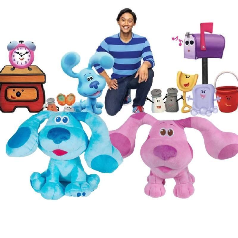 Adorable Blue Spotted Dog Plush Toy Ultra Soft Short Plush 20cm Kids Gift