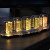 Pseudo-Nixie Clock Touch-Control Glow Tube User-Friendly for Gamers