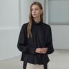 Hiikeu High-Neck Tie Blouse_Black