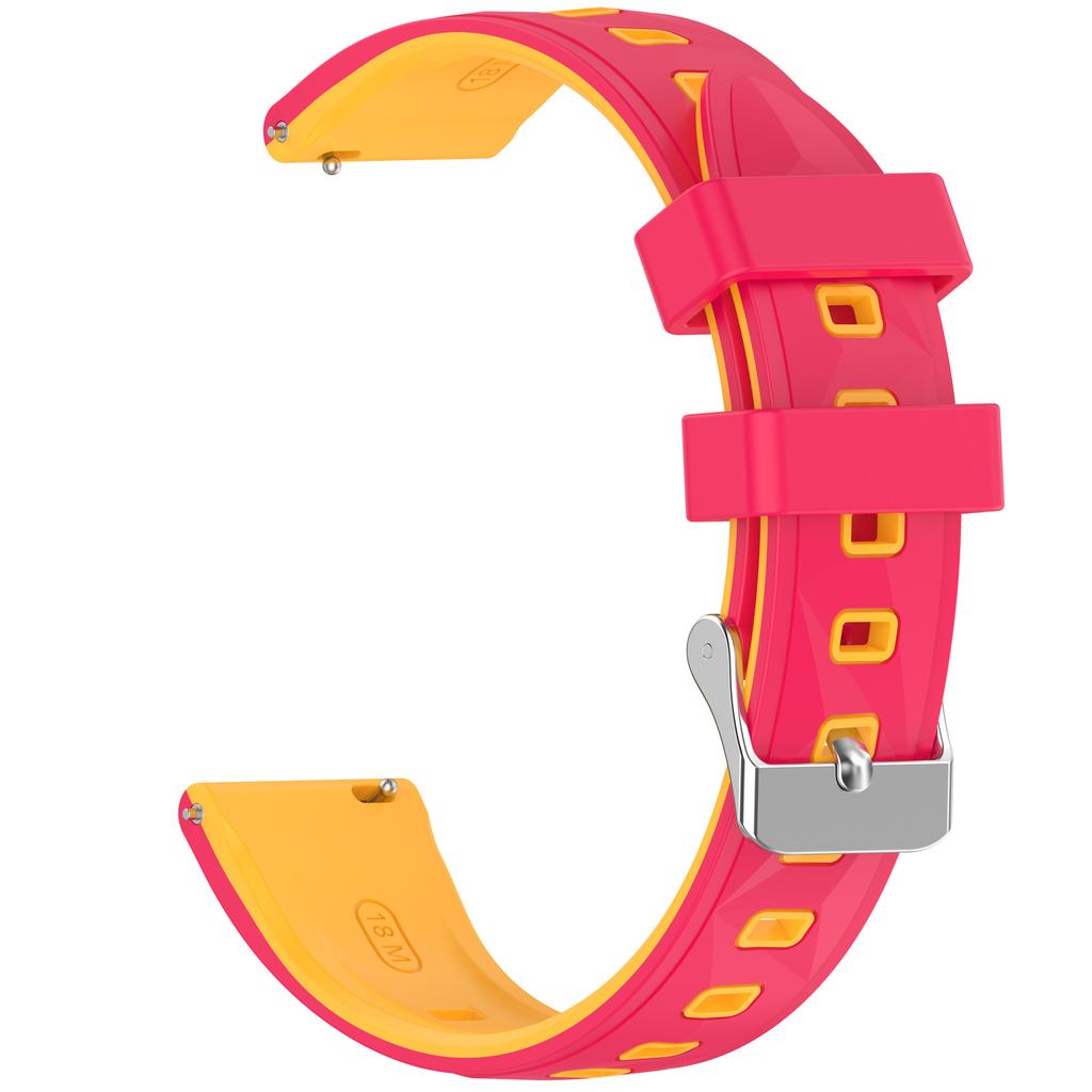 18mm Silikonarmband mit Musterdesign für Huawei Watch GT 6 / 5 / 4 41mm / Garmin Venu 3S Verstellbares Uhrenarmband