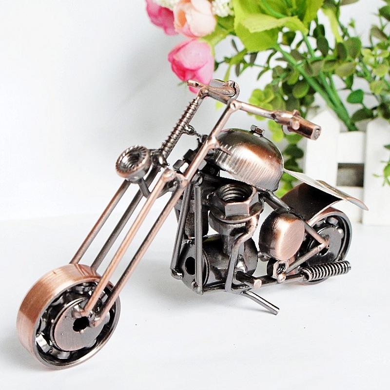 Metal Iron Motorcycle Model Special Promotion Iron Ornaments Handmade Crafts Gifts Multiple Options Available