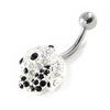 Les Trésors De Lily [H9216] - Body Piercing 'Panda' Black White