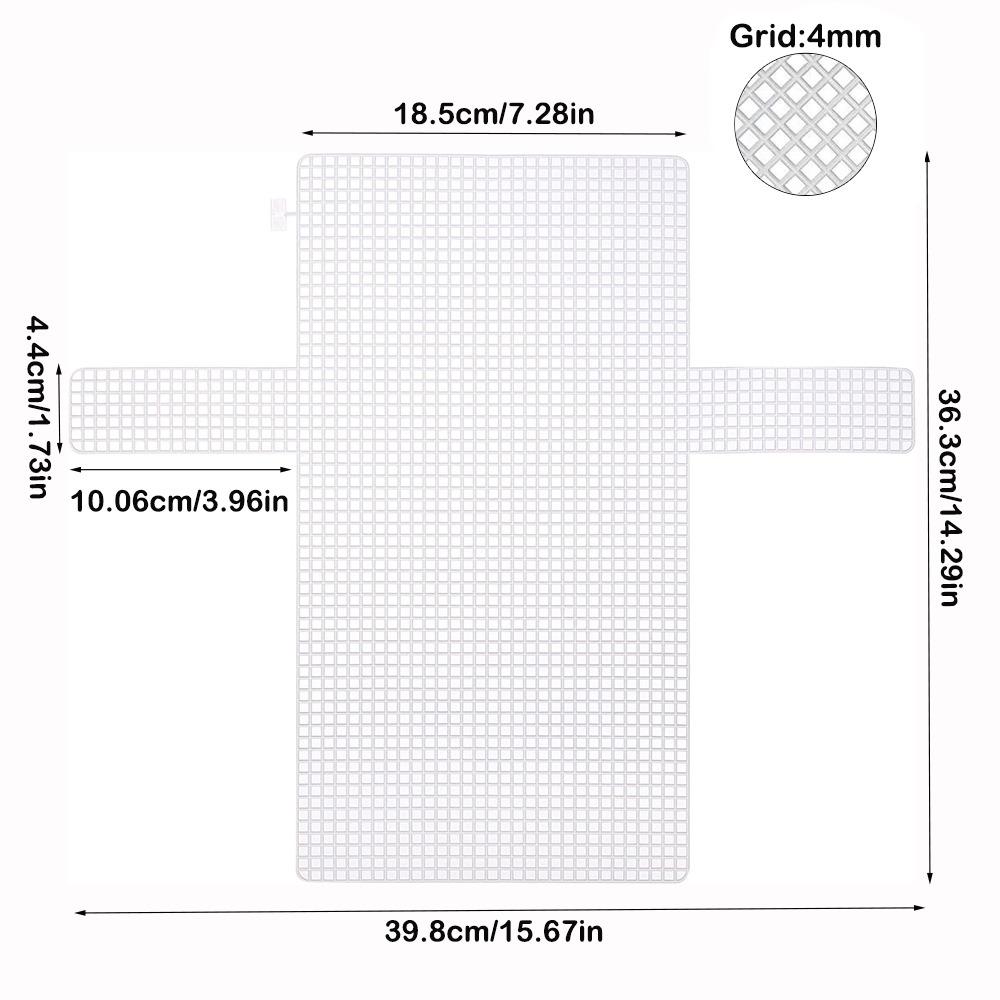 

Handbag Accessories Plastic Bag Mesh Grid White Blank Bag Sheets Bag Rug Crochet Projects