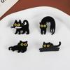 Japanese Cartoon Black Cat Series Alloy Brooch Metal Badge Lapel Pins Badges On Backpack Pines