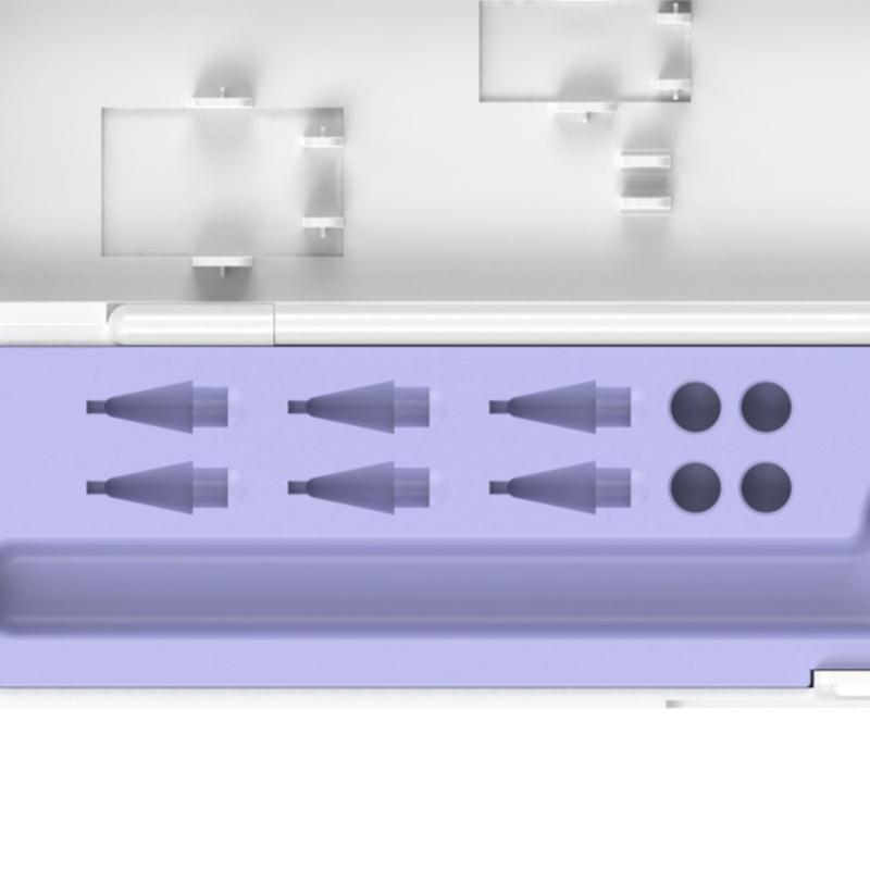 Compactly Organizers Box For Pencil 1/2/3 Styluses Pen Holder Container Featuring AntiSlip Snap Closures Design for Trav