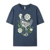 Floral Skeleton Farm Eggs Farmer Hen Chicken Flower Animal Normal Casual Top T-Shirt Tees For Men Company Cotton Gift T-Shirts