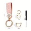PU Leather Keychain with Cat Paw Design Fashionable Couples Key Ring Accessory Creative Gift Idea for Men Women Car Key Chains