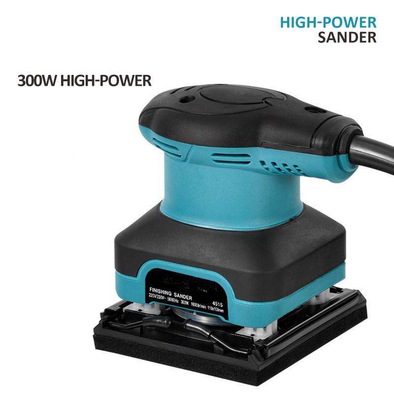 High Power Flat Sander Small Portable Furniture Disc Polishing Machine Household Woodworking Power Tools