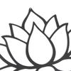 Blühender Lotus Metall Wandkunst Ausgeschnittenes Wandzeichen für Haus Schlafzimmer Dekor Bauernhaus Yoga Raum Dekorationen