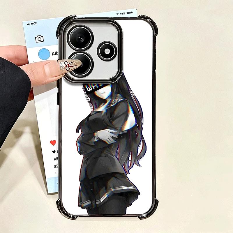 Sugoi Senpai Waifu Kawaii Anime Mädchen Beschichtung Handyhülle Für Xiaomi Poco X5 X6 X7 X8 Pro Max F8 Ultra F7 M8 M7 M5S Redmi 15C 15 1