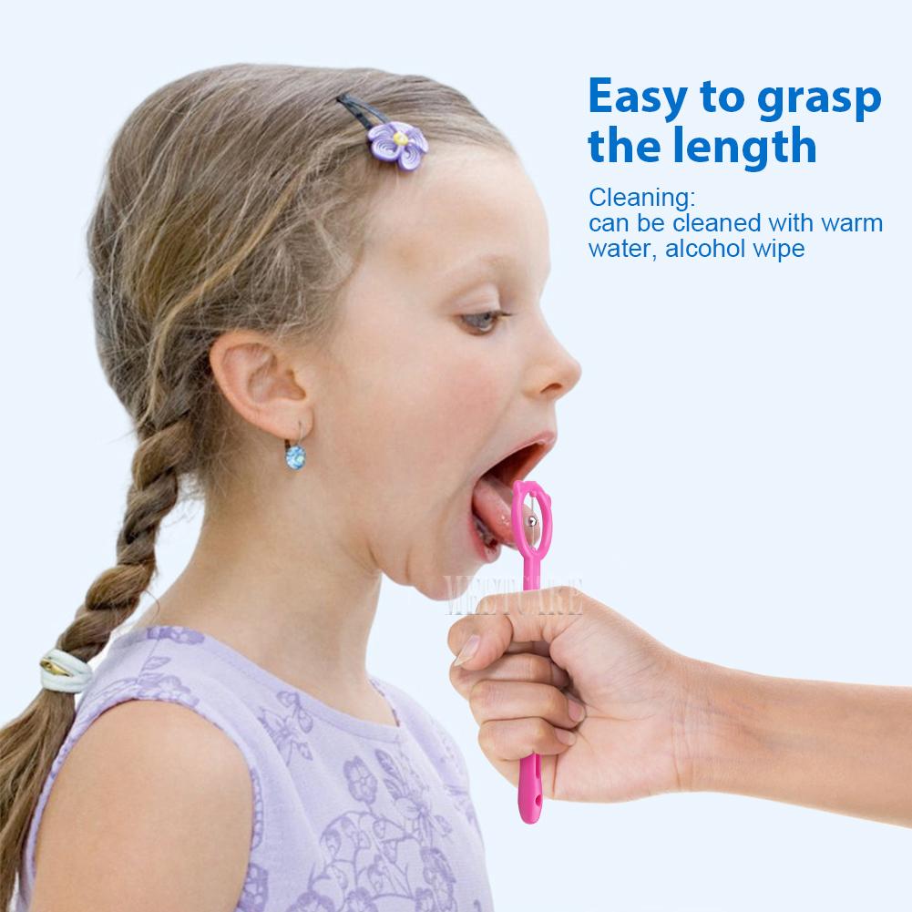 3-częściowy Trener Końcówki Języka Dziecięcy Ćwiczenie Pielęgnacji Jamy Ustnej Elastyczność Języka Trening Terapia Autyzmu Narzędzie do Wymowy