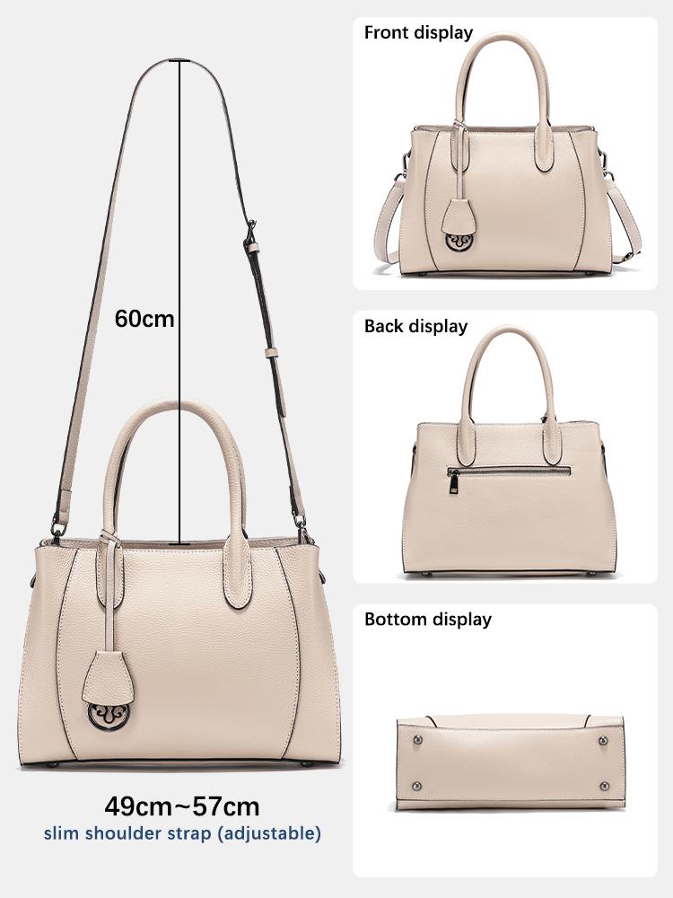Zency Módní dámské kabelky Tote z pravé kůže s horní rukojetí, luxusní designové kabelky přes rameno