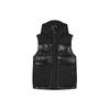 Shiny Color Block Hooded Sports Down Vest Men Vests Black F11M148906F-BK