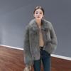 Winter new imitation fox fur coat women's fur coat thickened lapel small man