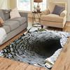 Zoll 3D Loch Illusion Teppich Realistischer Höhlenboden Teppich Waschbar Anti-Rutsch Einzigartiger Optische Illusion Teppich für Wohnzimmer Beliebter Teppich