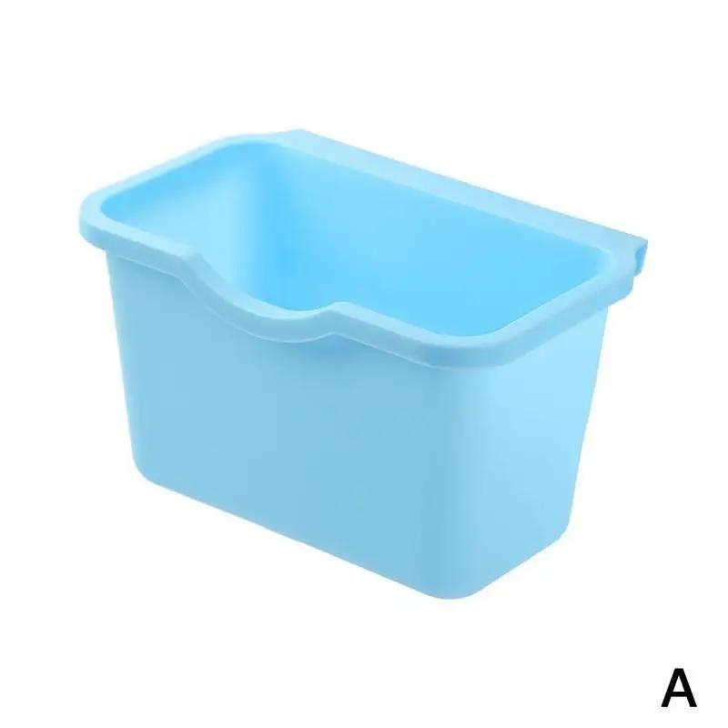 Kitchen Cabinet Door Hanging Trash Garbage Bin Can Rubbish Container Mini Waste Bins Household Rubbish Cleaning Tool Dustbin