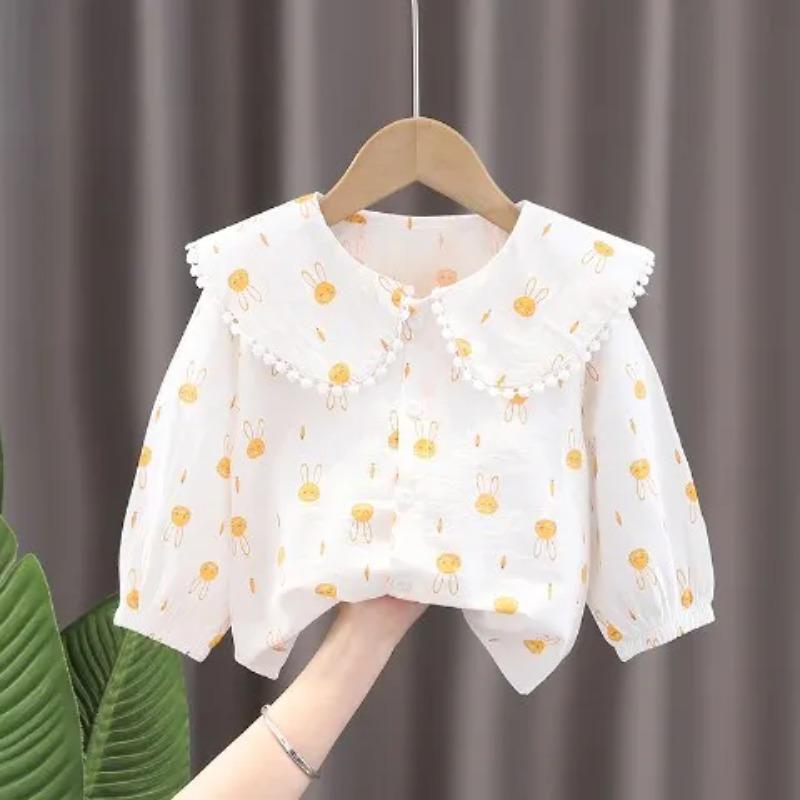 

Baby Suit 0-4 Years Old Girl Korean Version of The Sweater Vest Three-piece Cute Spring and Autumn Long-sleeved Sets 120 помаранчевий