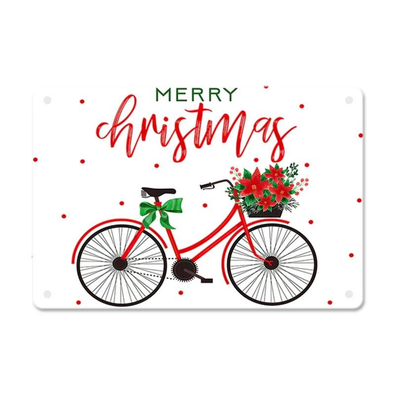 Merry Christmas Vintage Poster Metal Signs Candy Christmas Tree Car Retro Plate Tin Sign Truck Cafe Bar Pub Home Decor Gift