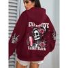 Women's Funny Simple Printed Hooded Sweatshirt Casual Comfortable Hoodies Sweatshirts Women’s